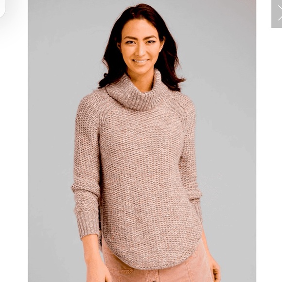 WOMEN'S PRANA | CALLISTO TURTLENECK SWEATER | OATMEAL- size small - Picture 2 of 7